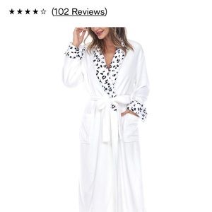 Women's Long Cozy Loungewear Belted Robe- L/XL